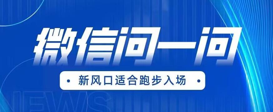 全网首发微信问一问新风口变现项目（价值1999元）【揭秘】 - 学咖网-学咖网