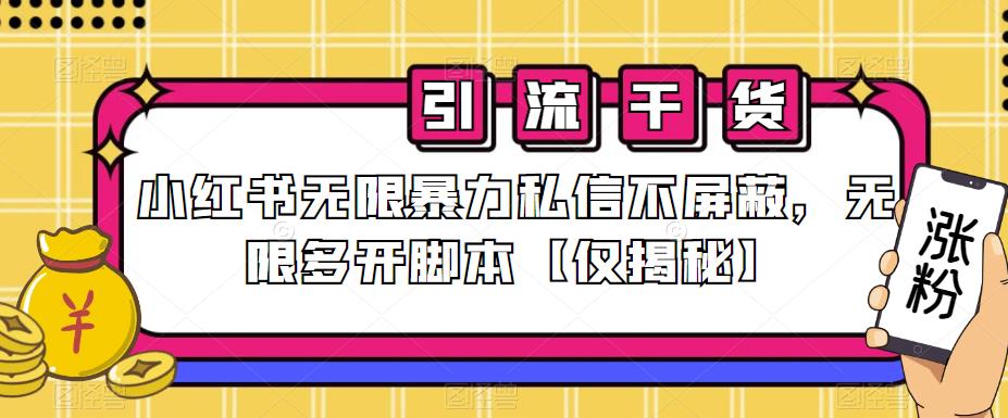 小红书无限暴力私信不屏蔽，无限多开脚本【仅揭秘】 - 学咖网-学咖网