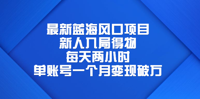 最新蓝海风口项目，新人入局得物，每天两小时，单账号一个月变现破万 - 学咖网-学咖网