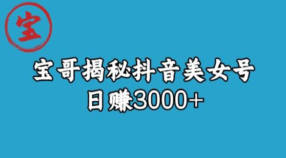 抖音美女号玩法，日赚3000+【揭秘】 - 学咖网-学咖网