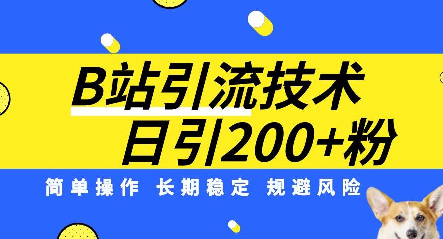 B站引流技术：每天引流200精准粉，简单操作，长期稳定，规避风险 - 学咖网-学咖网