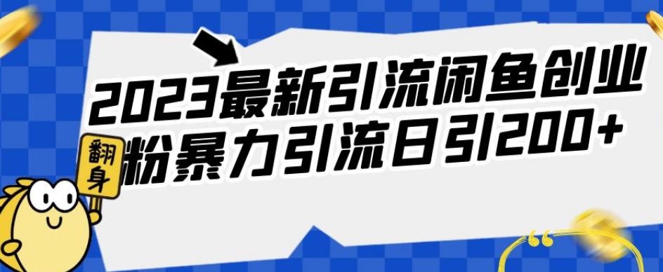 2023最新引流闲鱼创业粉暴力引流日引200+【揭秘】 - 学咖网-学咖网