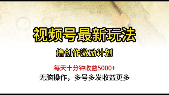 视频号最新玩法，每日一小时月入5000+ - 学咖网-学咖网