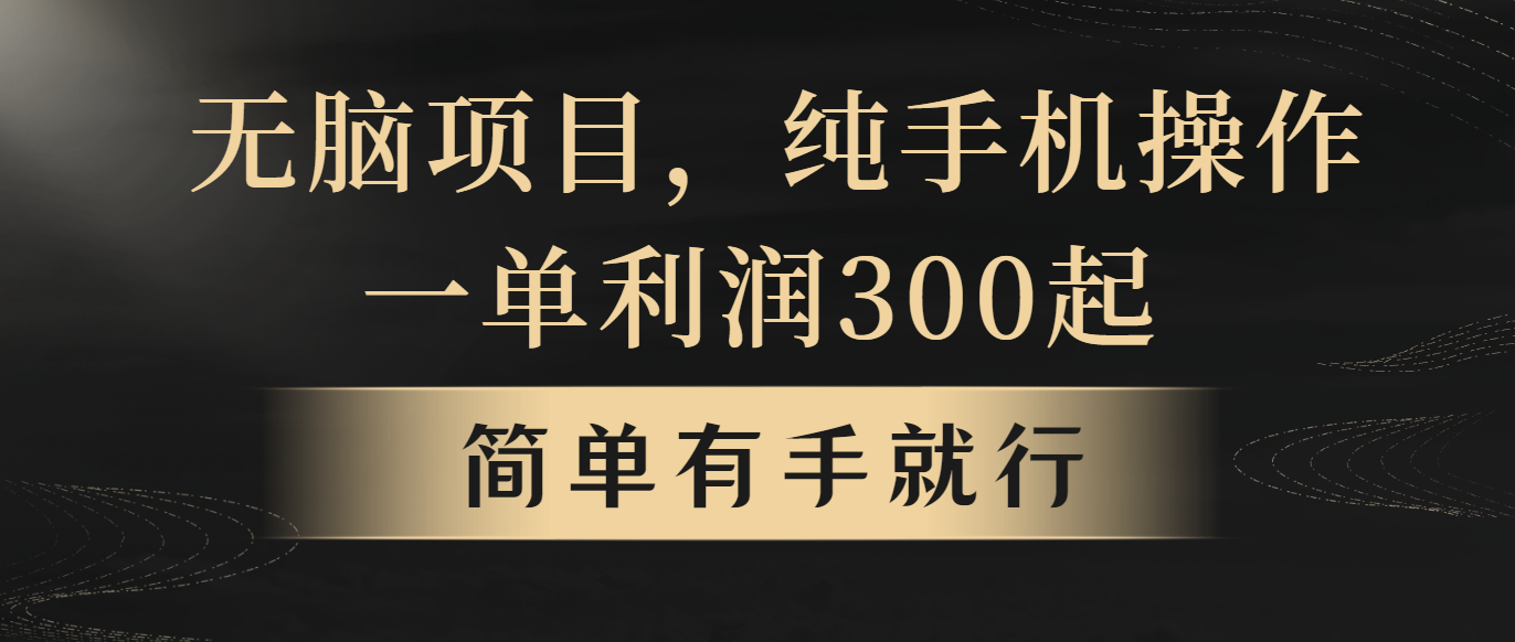 无脑项目，一单几百块，轻松月入5w+，看完就能直接操作 - 学咖网-学咖网