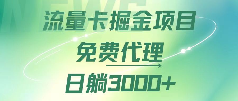 流量卡代理掘金计划：日赚3000+轻松躺赚，高效变现策略，多元化推广渠道助力成功 - 学咖网-学咖网