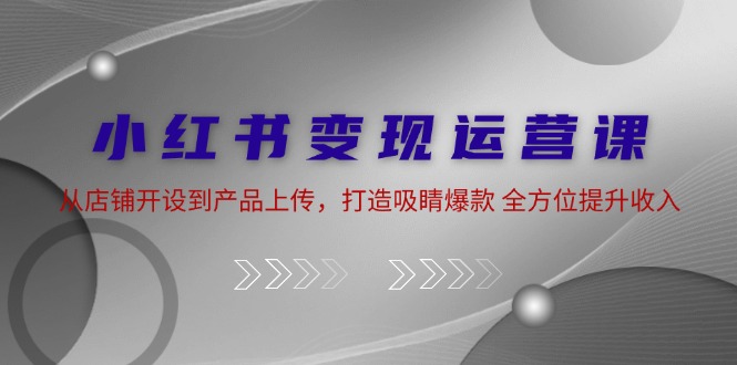 小红书变现秘籍：从零到爆款，店铺搭建+产品上架全攻略，解锁收入飙升新路径 - 学咖网-学咖网