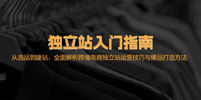 独立站入门指南：从选品到建站，全面解析跨境电商独立站运营技巧与爆品打造方法 - 学咖网-学咖网