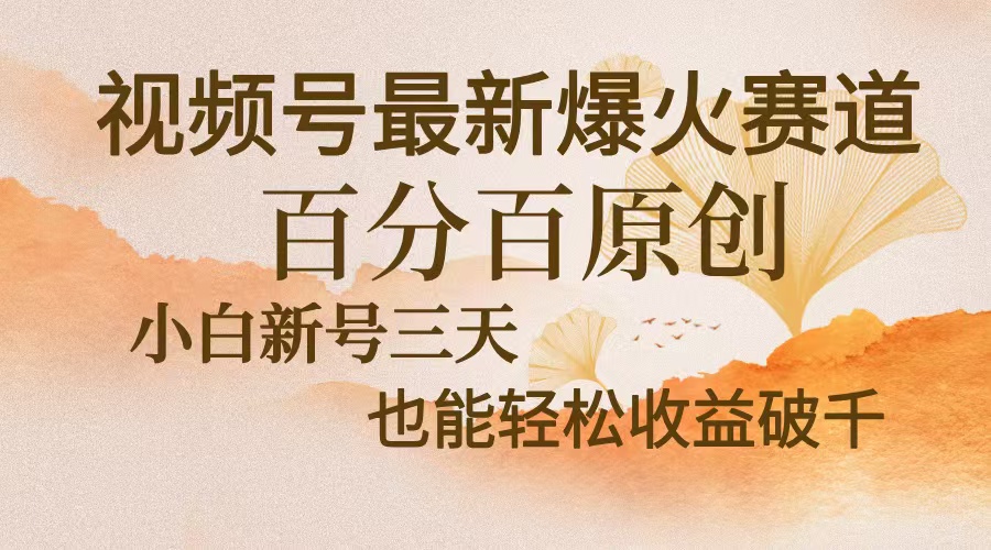 视频号最新爆火赛道，中老年粉深信不疑，百分百原创，新号三天收益轻松破千 - 学咖网-学咖网