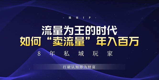 未来如何通过“卖流量”年入百万，跨越一切周期绝对蓝海项目 - 学咖网-学咖网