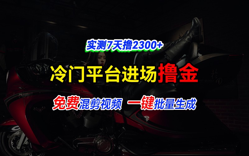 全新冷门平台vivo视频，快速免费进场搞米，通过混剪视频一键批量生成，实测7天撸2300+ - 学咖网-学咖网